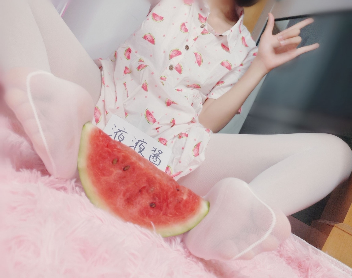 YeYe Playing With Her Watermelon